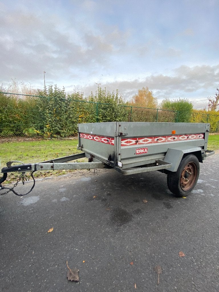 Gegalvaniseerde aanhangwagen, Ophalen, Gebruikt