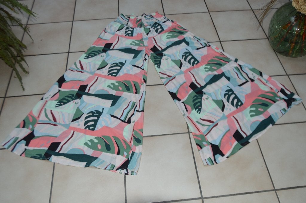 Grote lichtgewicht zomerbroek met print, maat L, als NIEUW!, Kleding | Dames, Autre, Meerkleurig, Maat 42/44 (L), Ophalen of Verzenden