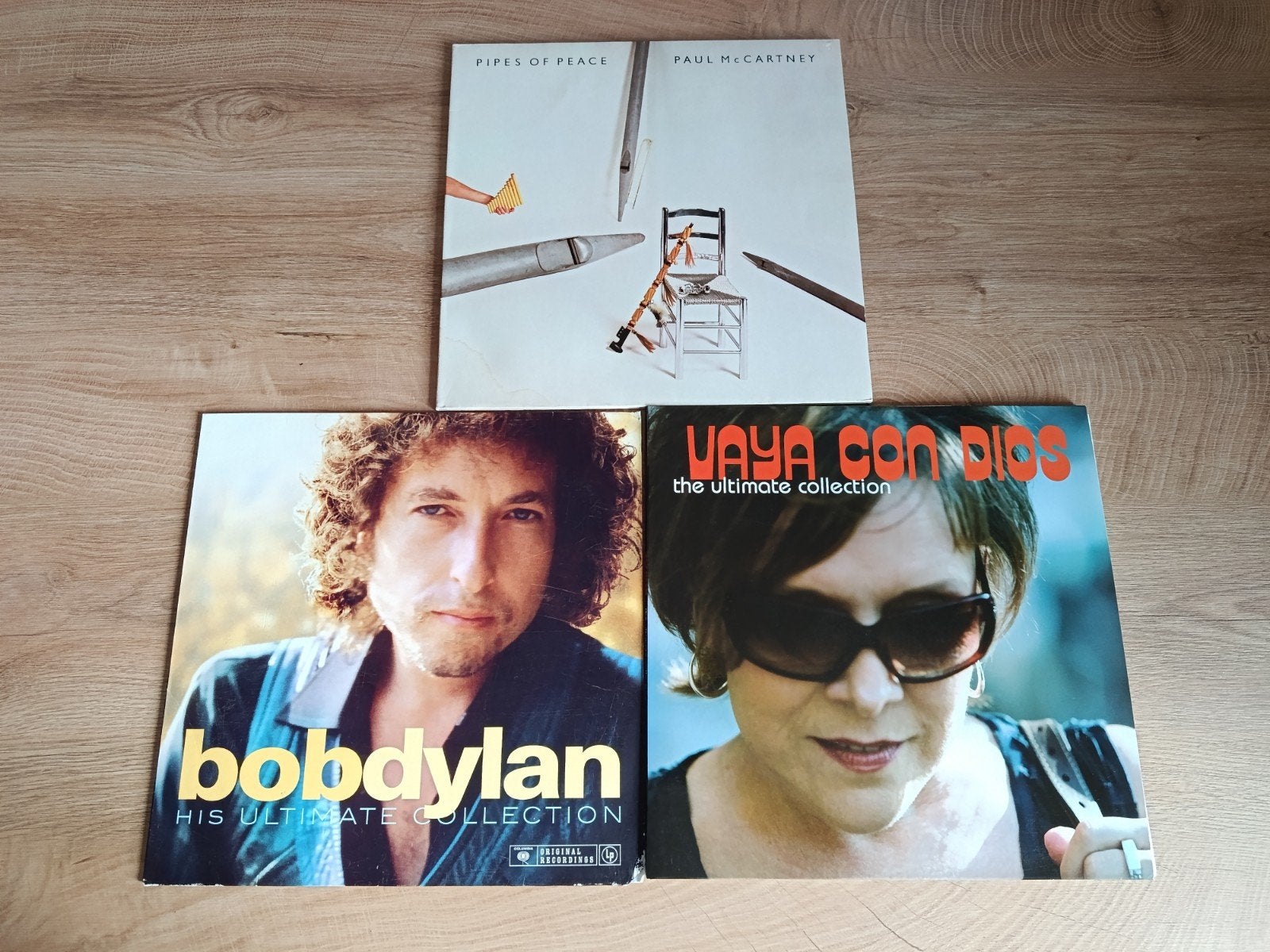 Lot de 03 vinyles Bob Dylan, Paul Mc Cartney, Vaya Con Dios, Enlèvement