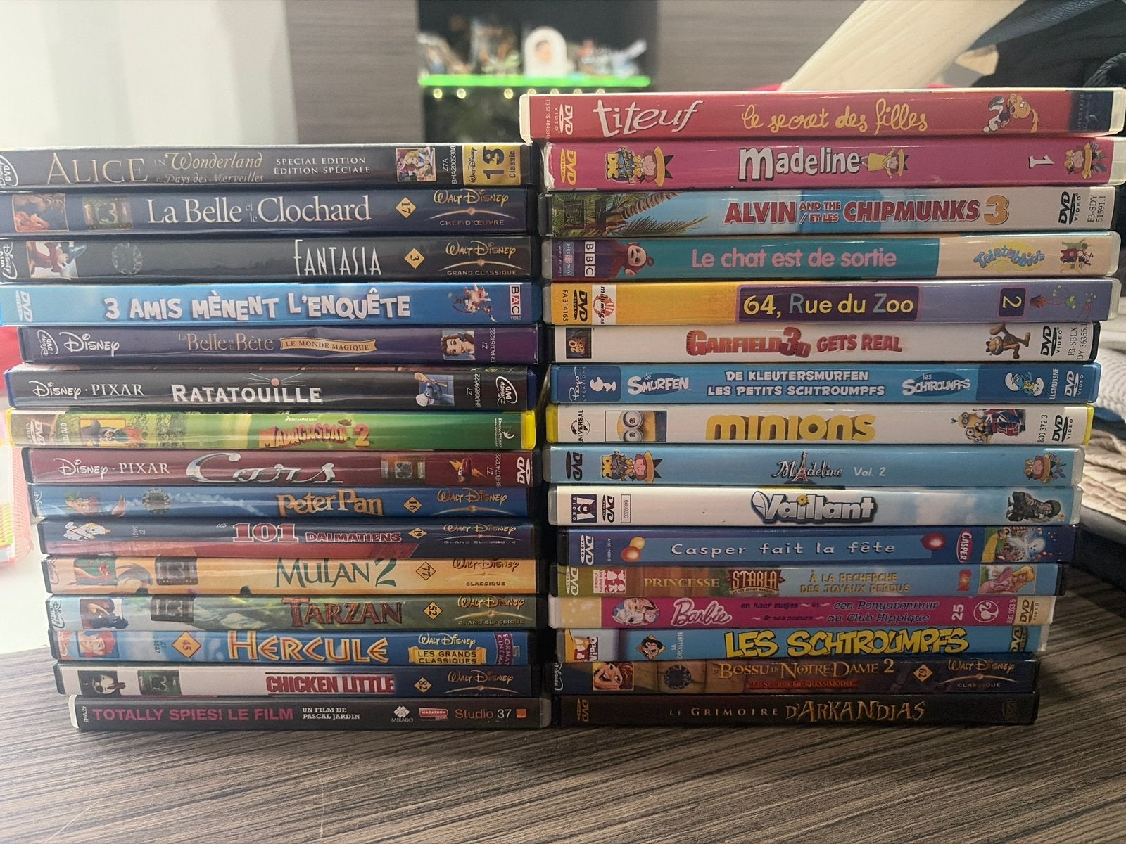 Lot de 31 DVD enfants et famille (Disney, Pixar, Minions...), Cd's en Dvd's, Dvd's | Kinderen en Jeugd, Gebruikt, Film, Avontuur