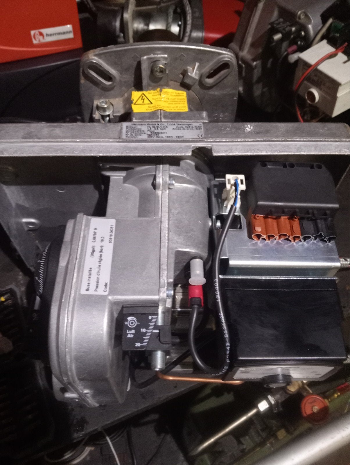 brûleur fioul mazout Herrmann hl60 37 65kw, Ophalen