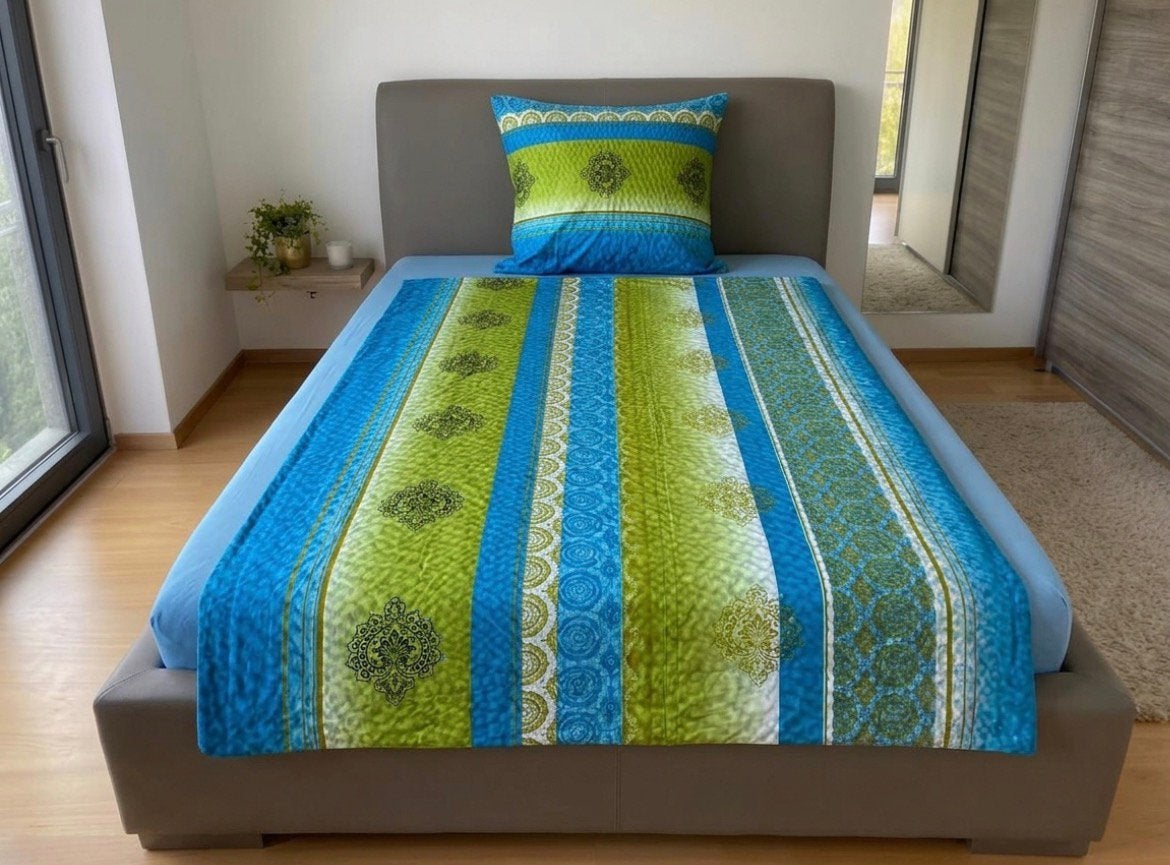 Housse de couette / 135 x 200 / bleu vert, Vêtements | Femmes, Envoi, Porté