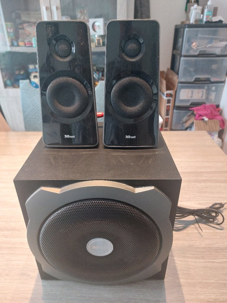 Speaker trust 2.1, Ophalen, Zo goed als nieuw, Audiokanaal 2.1, Trust