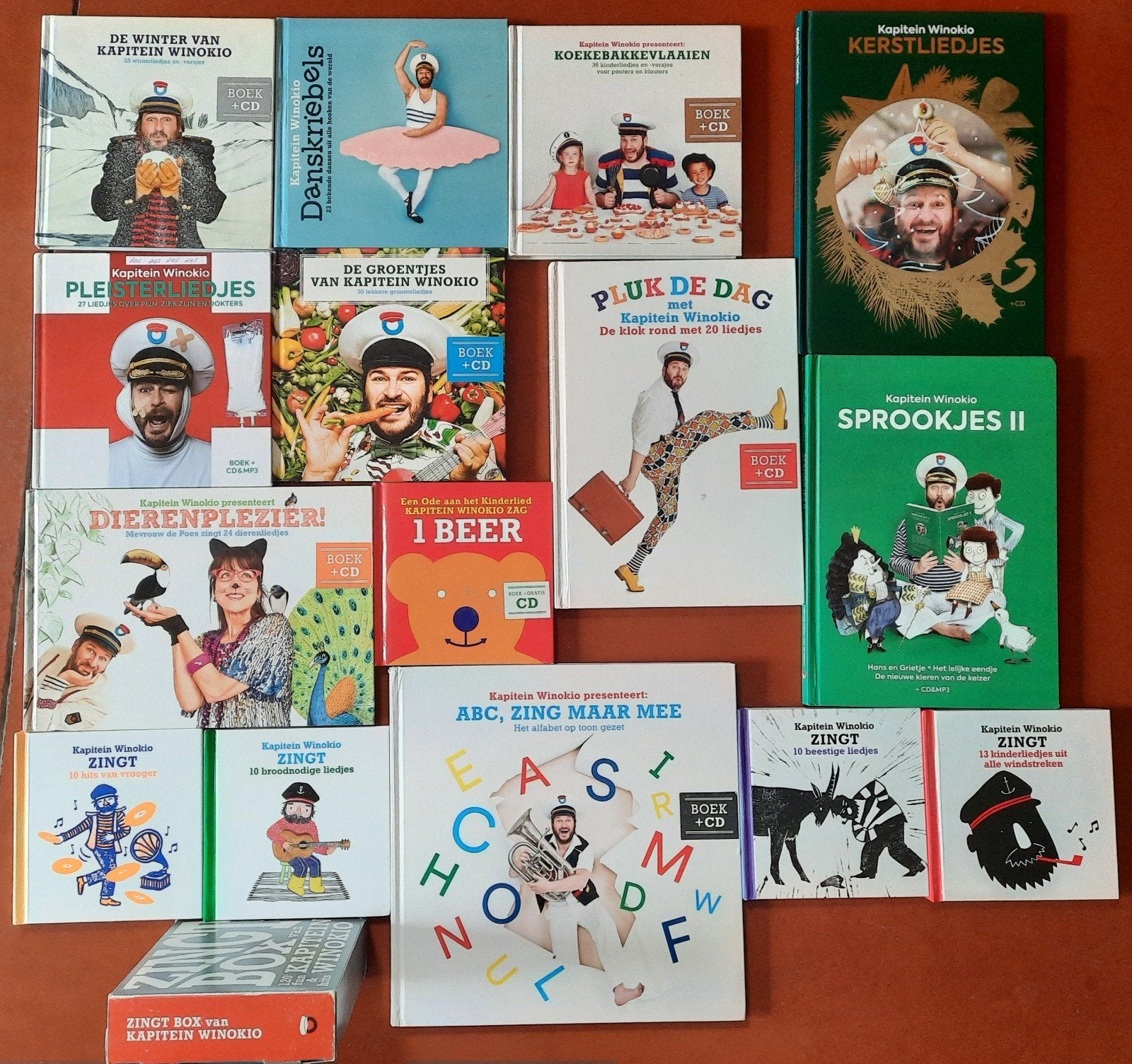 Kapitein Winokio collectie boek + CD, Ophalen of Verzenden, Tot 2 jaar