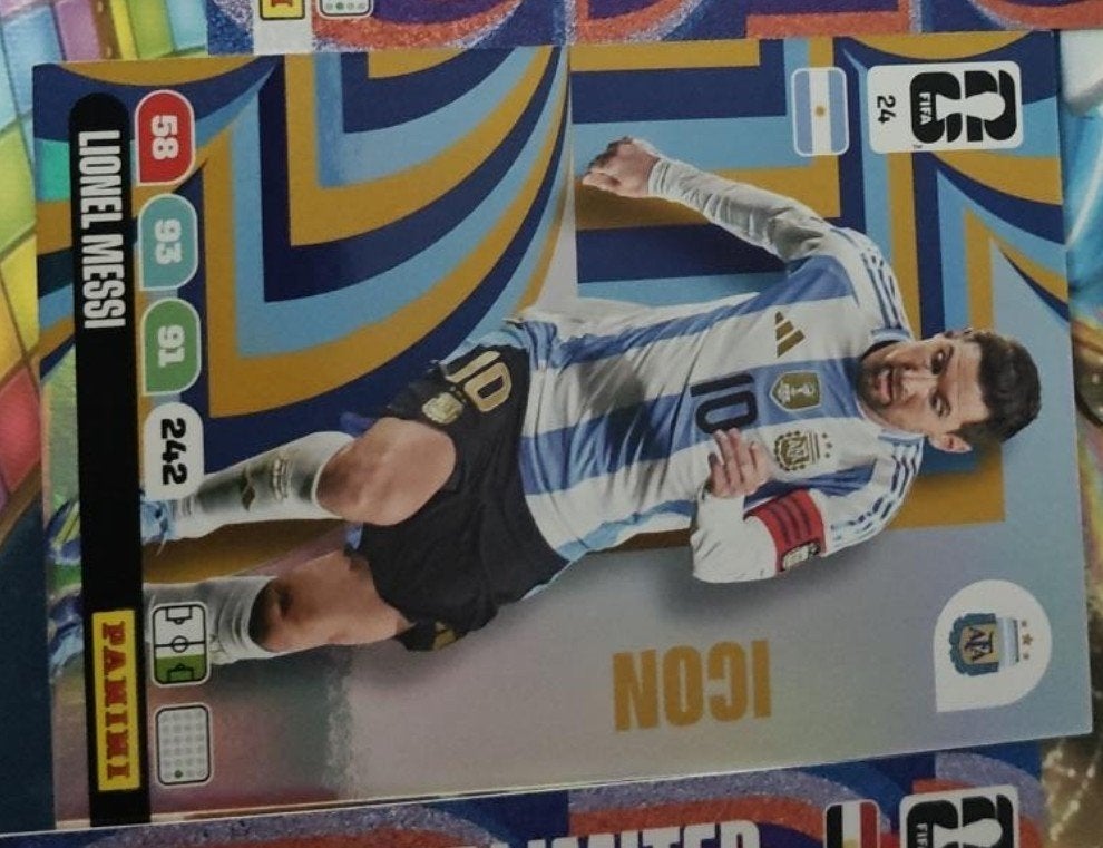 Panini trading cards MESSI, Enlèvement