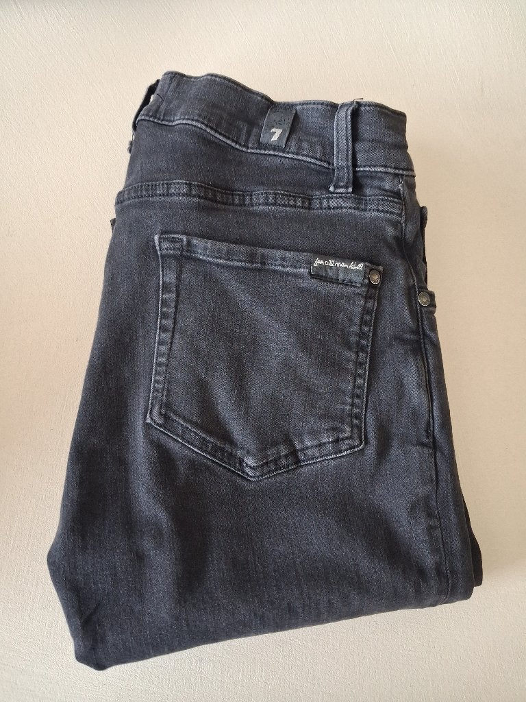 7 For All Mankind Slimmy Tapered Luxe Performance – W28, Vêtements | Hommes, Enlèvement ou Envoi, Porté, Noir, W32 (confection 46) ou plus petit