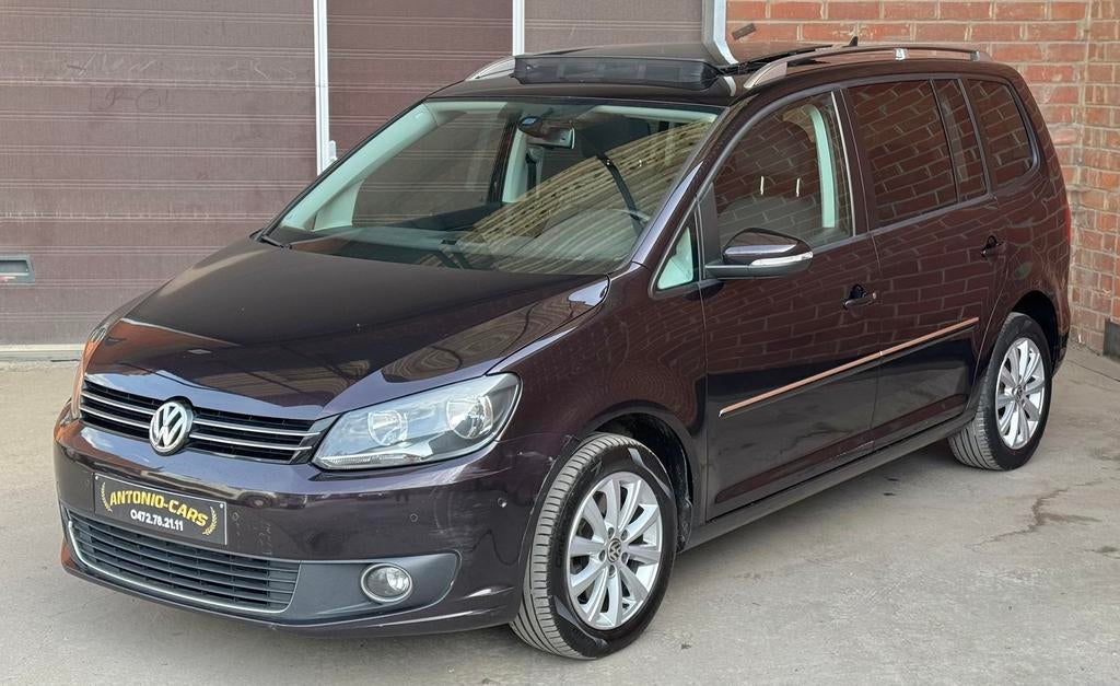 Vw Touran 1.4i HIGHLINE 2014 Camera Toit Pano Jantes ClimAut, Autos, Volkswagen, Euro 5, Achat, Entreprise, Boîte manuelle