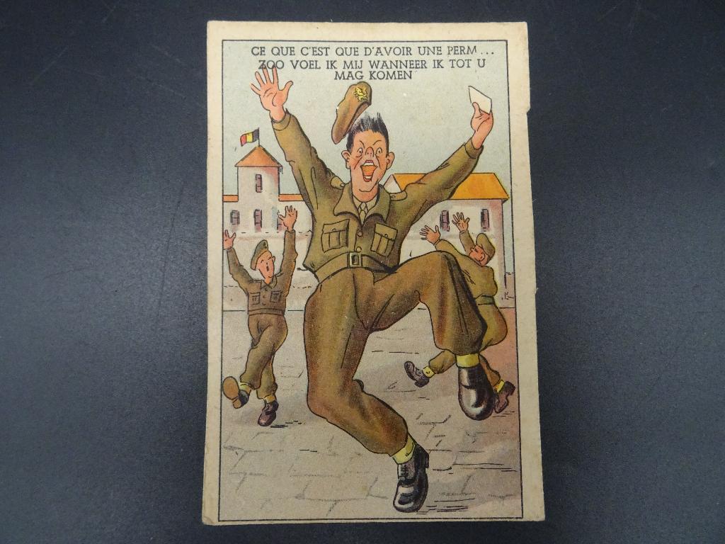 Carte postale belge ww2 (641/3), Enlèvement ou Envoi, Autres, Autres types