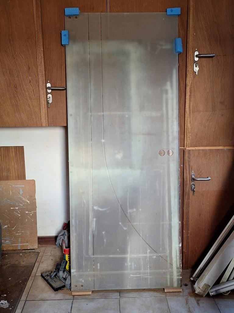 Glazen deur, Doe-het-zelf en Bouw, Ophalen, Minder dan 80 cm, Binnendeur, 200 tot 215 cm