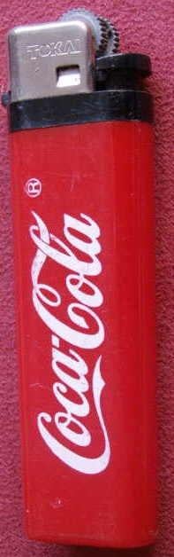 Rode Coca Cola wegwerp aansteker wit Coca-Cola Merk Tokai, Ophalen of Verzenden, Nieuw