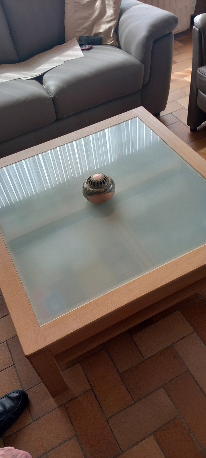 salontafel 1meter op 1meter met 4 lades, Enlèvement