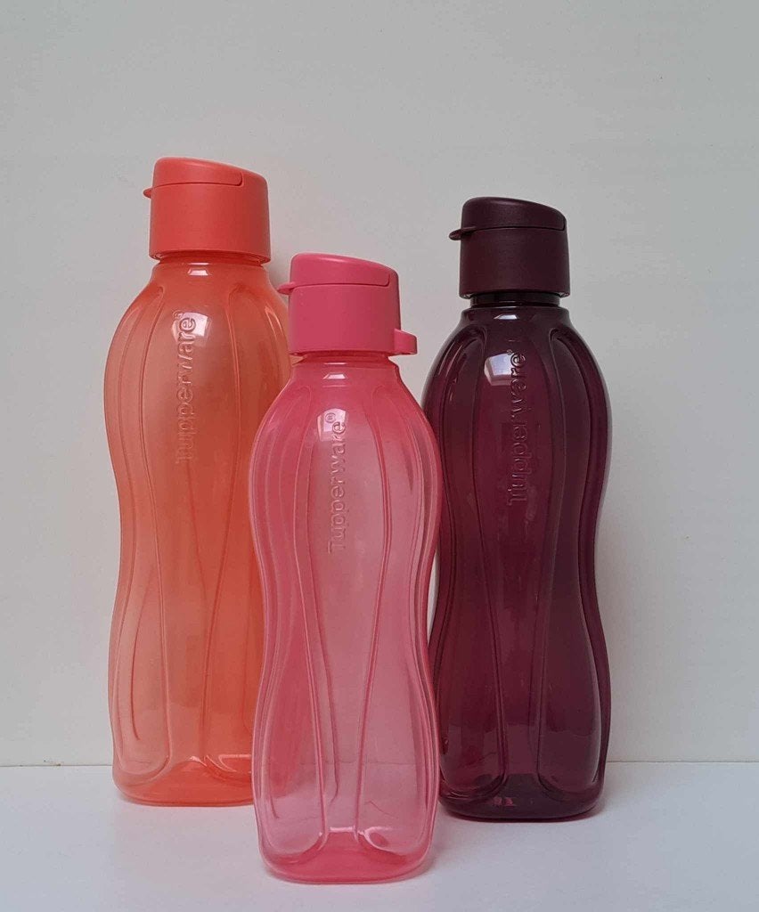 Tupperware™ « Set Bouteille EcoPlus » rouge - violet - rose, Envoi, Neuf, Rouge, Récipient ou Bol