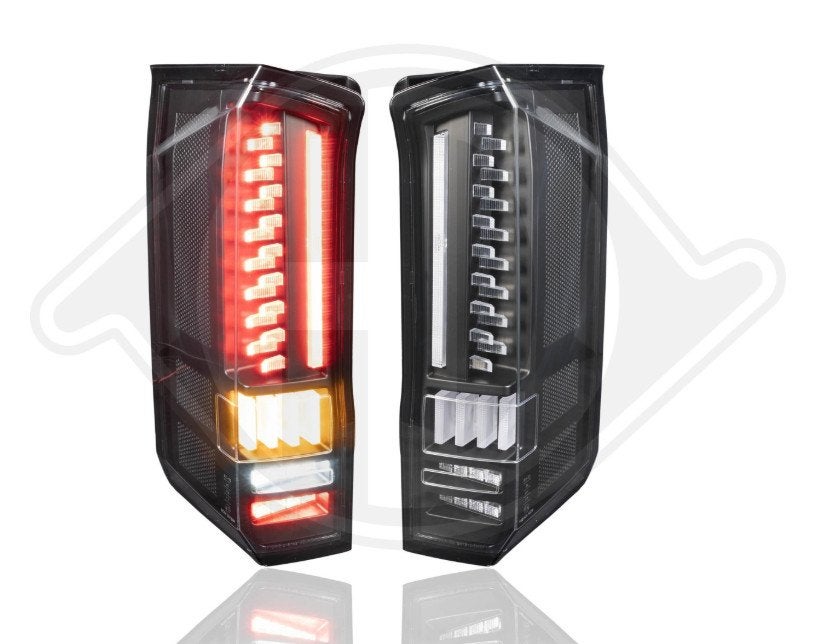 Achterlichten set VW Crafter LED Zwart vanaf bj 2017