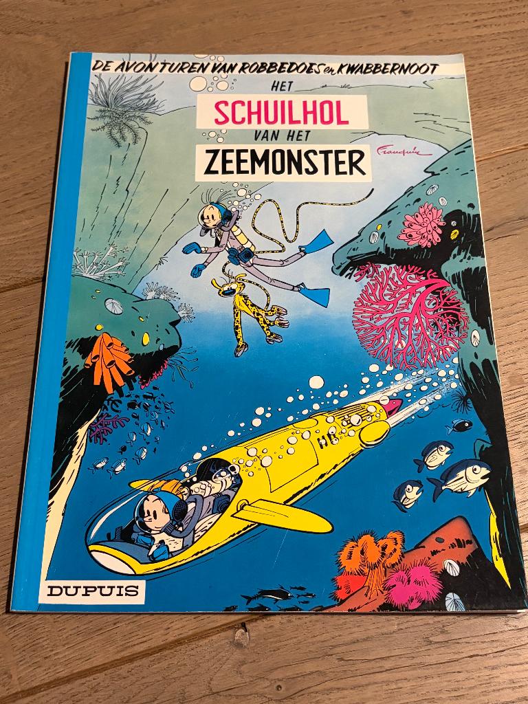 Robbedoes en Kwabbernoot - Het schuilhol van het zeemonster, Eén stripboek, Ophalen of Verzenden, Gelezen