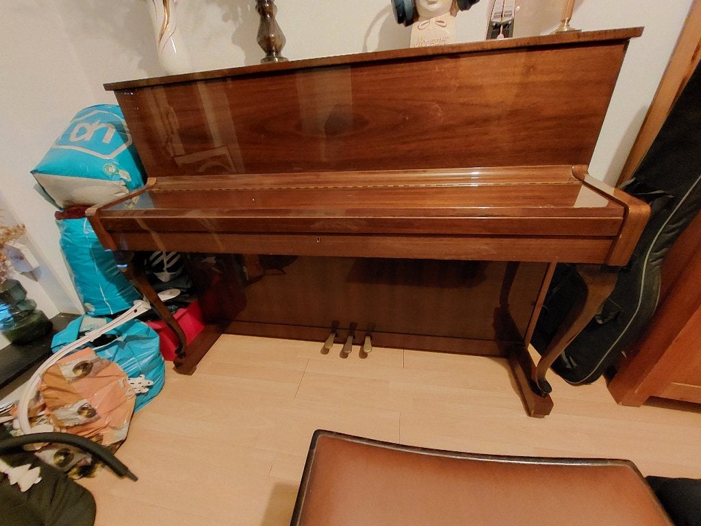 Duitse top: Buffetpiano Schimmel uit 1965, Muziek en Instrumenten, Ophalen, Zo goed als nieuw, Piano