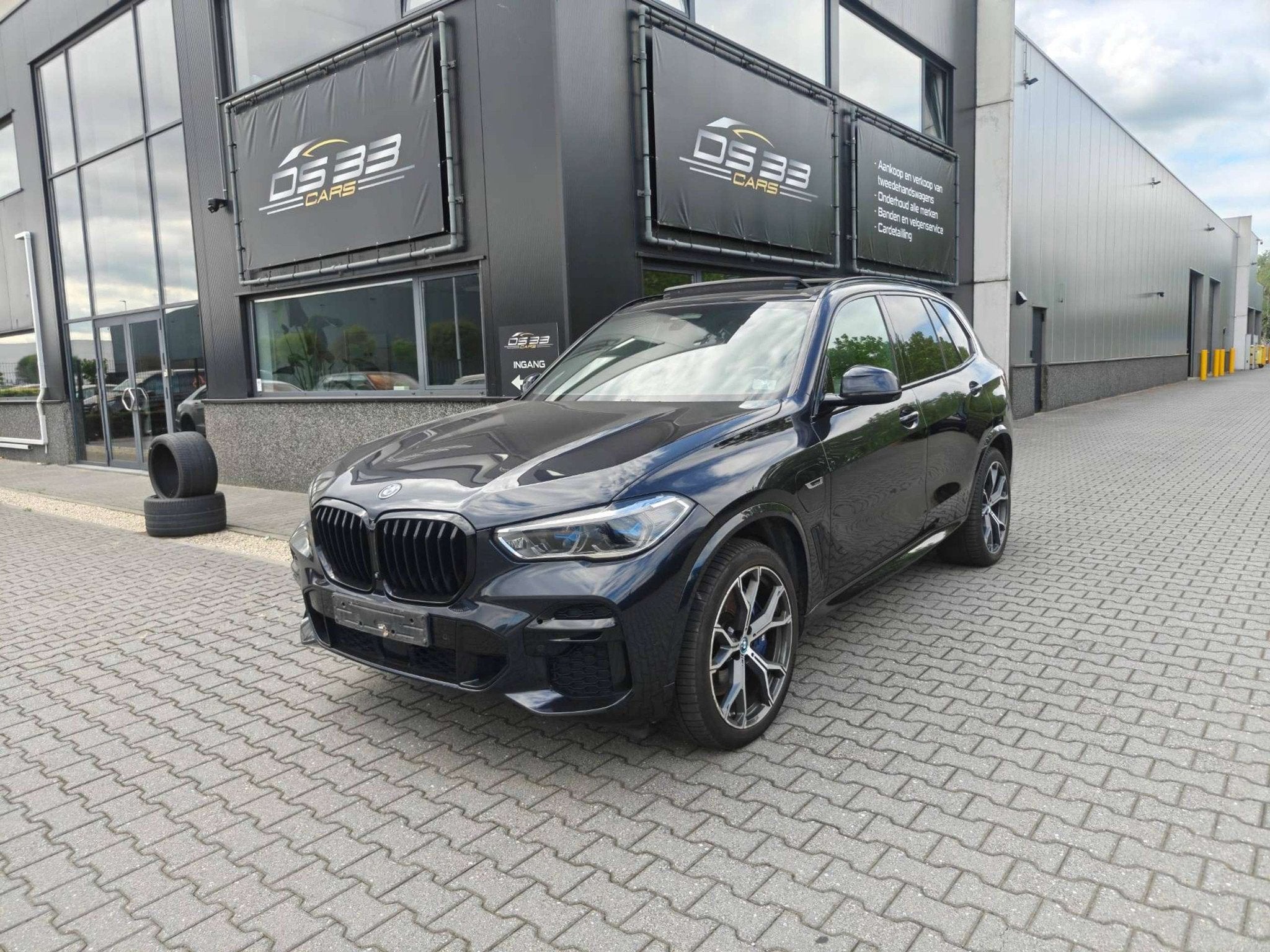 BMW X5 45e xDrive M-pack/Pano/Laser/21"/Keyless/360/Trekh, Auto's, BMW, Automaat, Gebruikt, Zwart, Leder