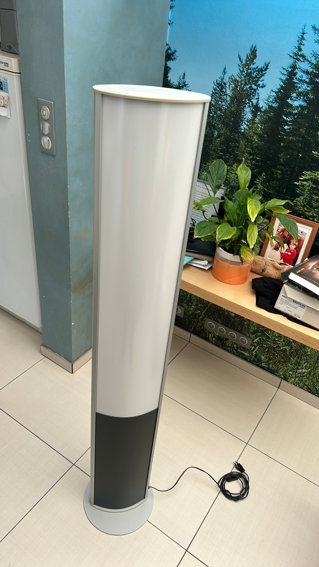 Staande lamp, Ophalen, G13 (TL), 150 tot 200 cm, Zakelijk