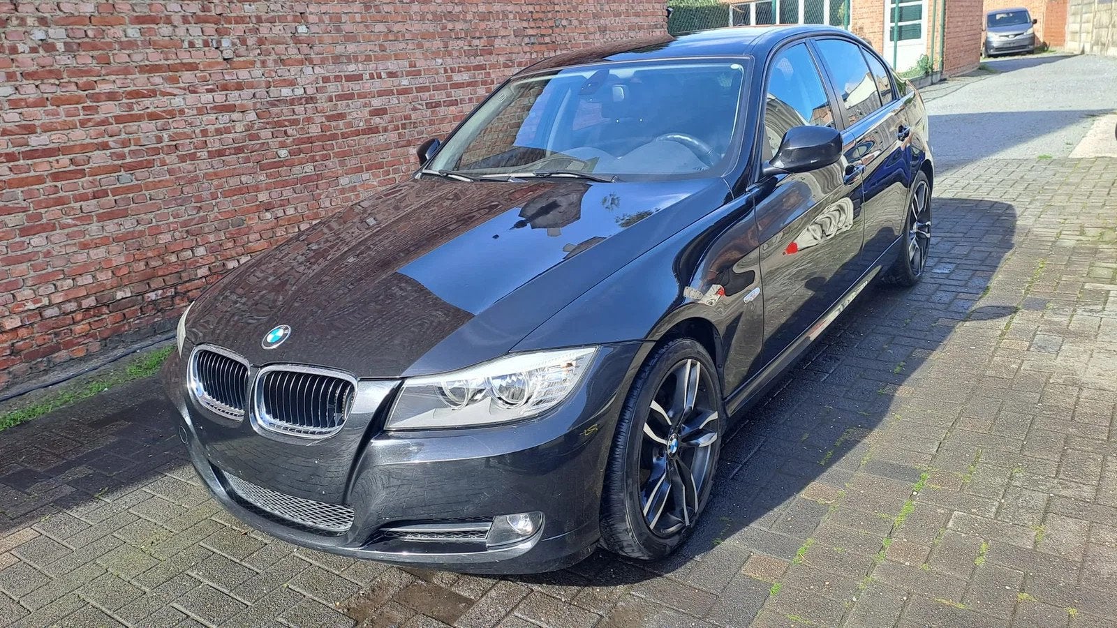BMW 3 Serie 316D*Leder*Airco*Navigatie*Alu velgen*, Autos, Cuir, 4 portes, Entreprise, Volant multifonction