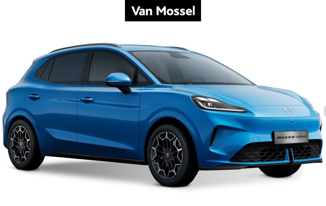 MG MG4 Urban Premium 54kWh, Auto's, Stof, Gebruikt, Blauw, Berline