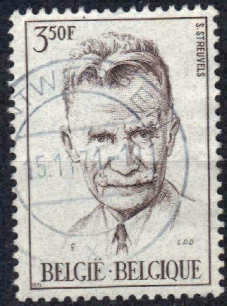 Belgie 1971 - Yvert/OBP 1604 - Stijn Streuvels (ST), Postzegels en Munten, Postzegels | Europa | België, Verzenden, Gestempeld
