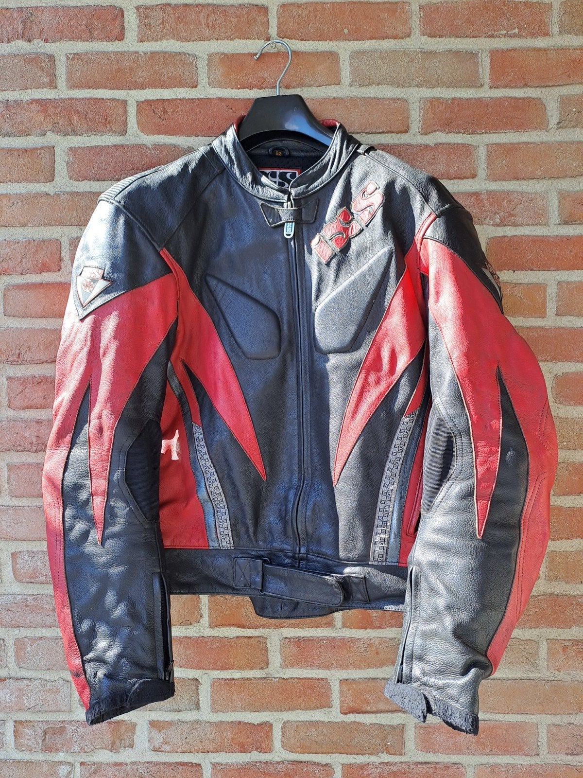 Motorpak leder IXS, Motoren, Kleding | Motorkleding, Ophalen, IXS, Tweedehands, Heren