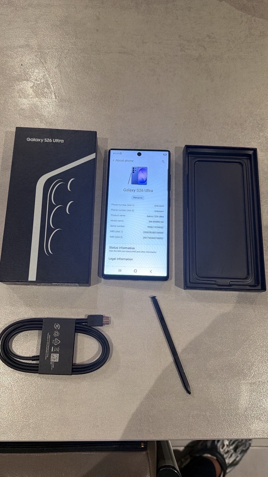 Samsung Galaxy S26 Ultra, Enlèvement, Comme neuf, Noir