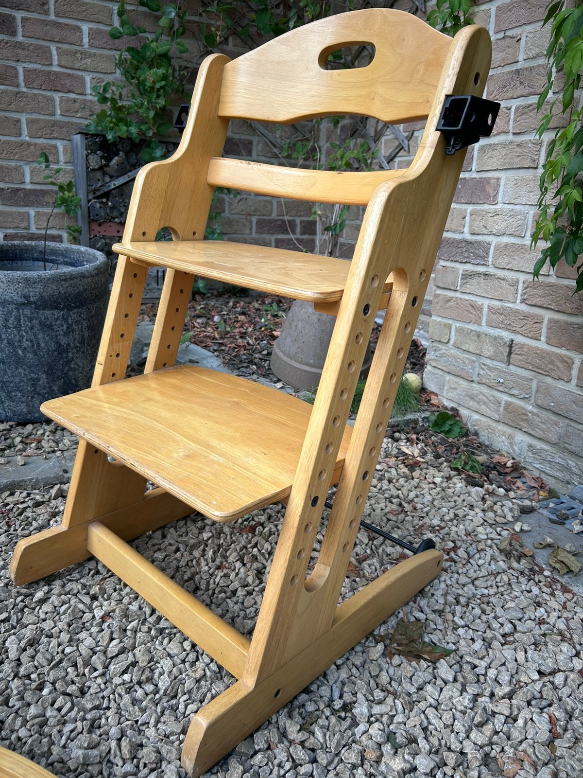 Houten meegroeistoel, Ophalen, Gebruikt, Meegroeistoel