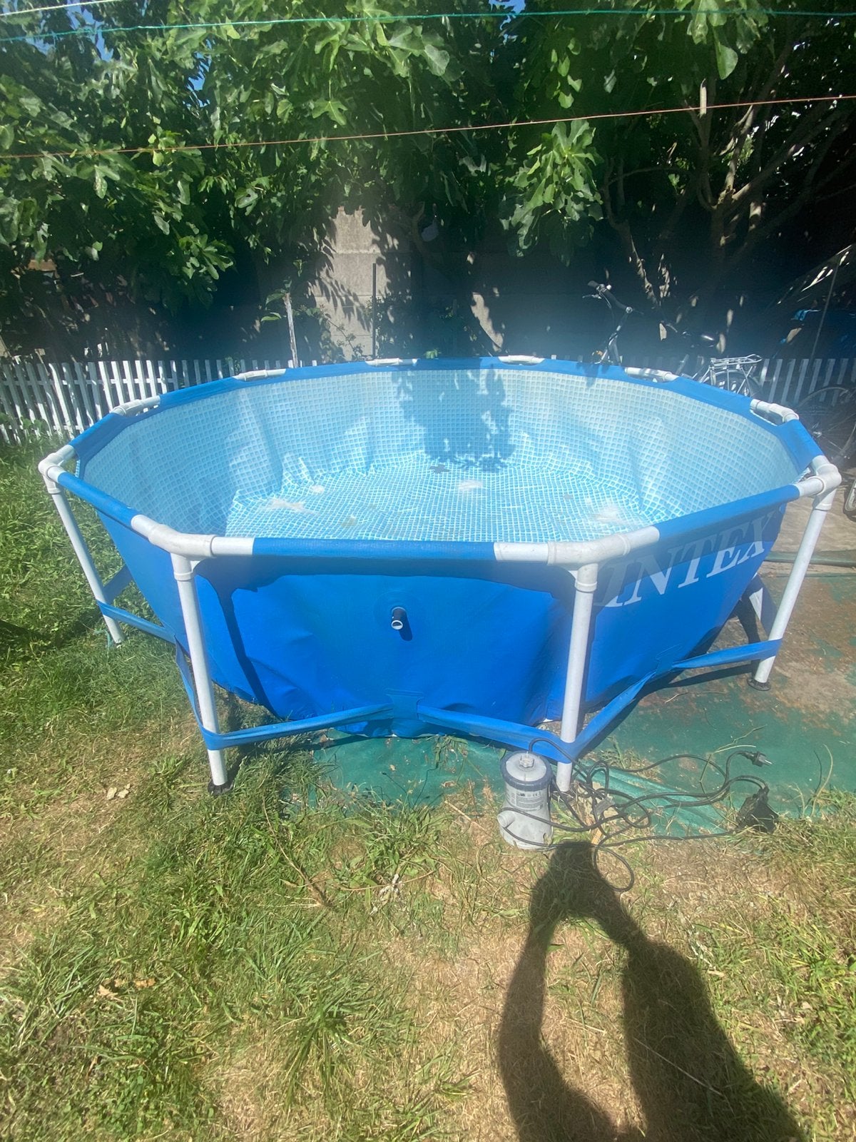 Intex Zwembad van 3M met filterpomp, Gebruikt, Rond, 300 cm of meer, Opzetzwembad