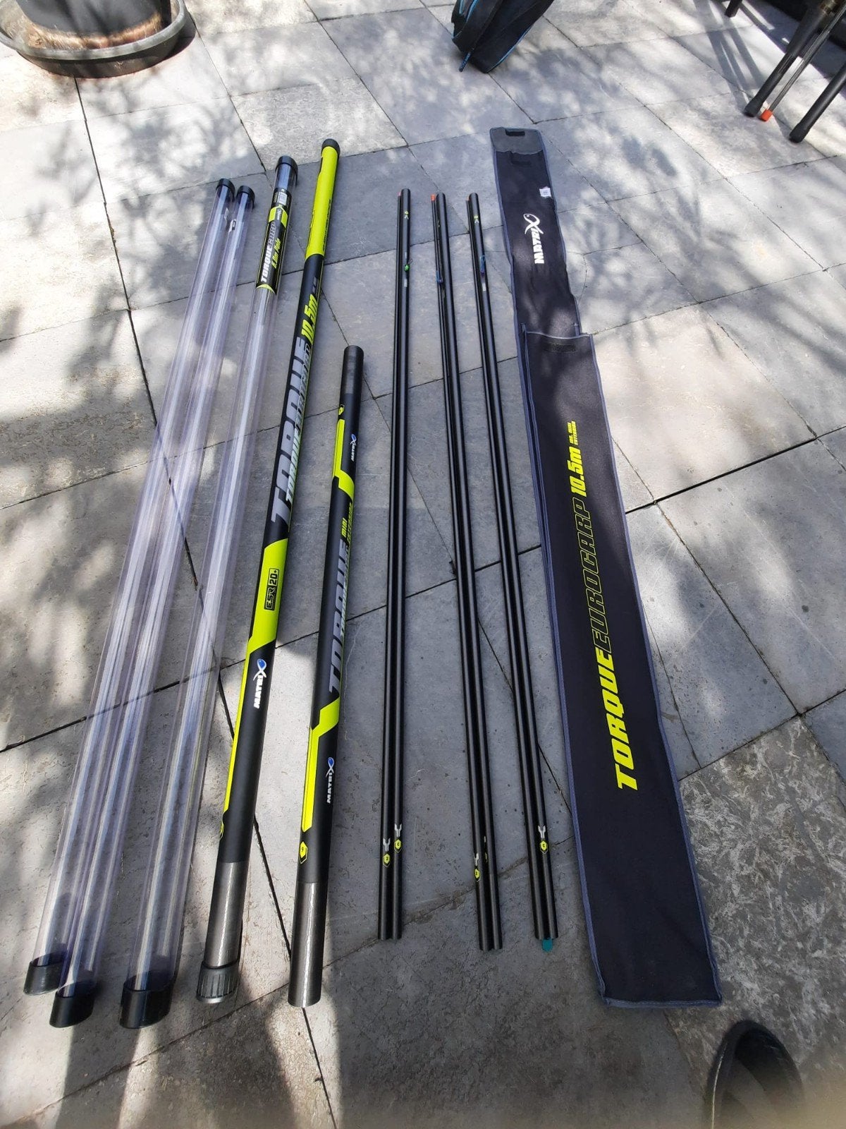 HENGEL MATRIX MET 2 TOPSETS LENTE 10.5 M, Ophalen, Nieuw, Vaste hengel