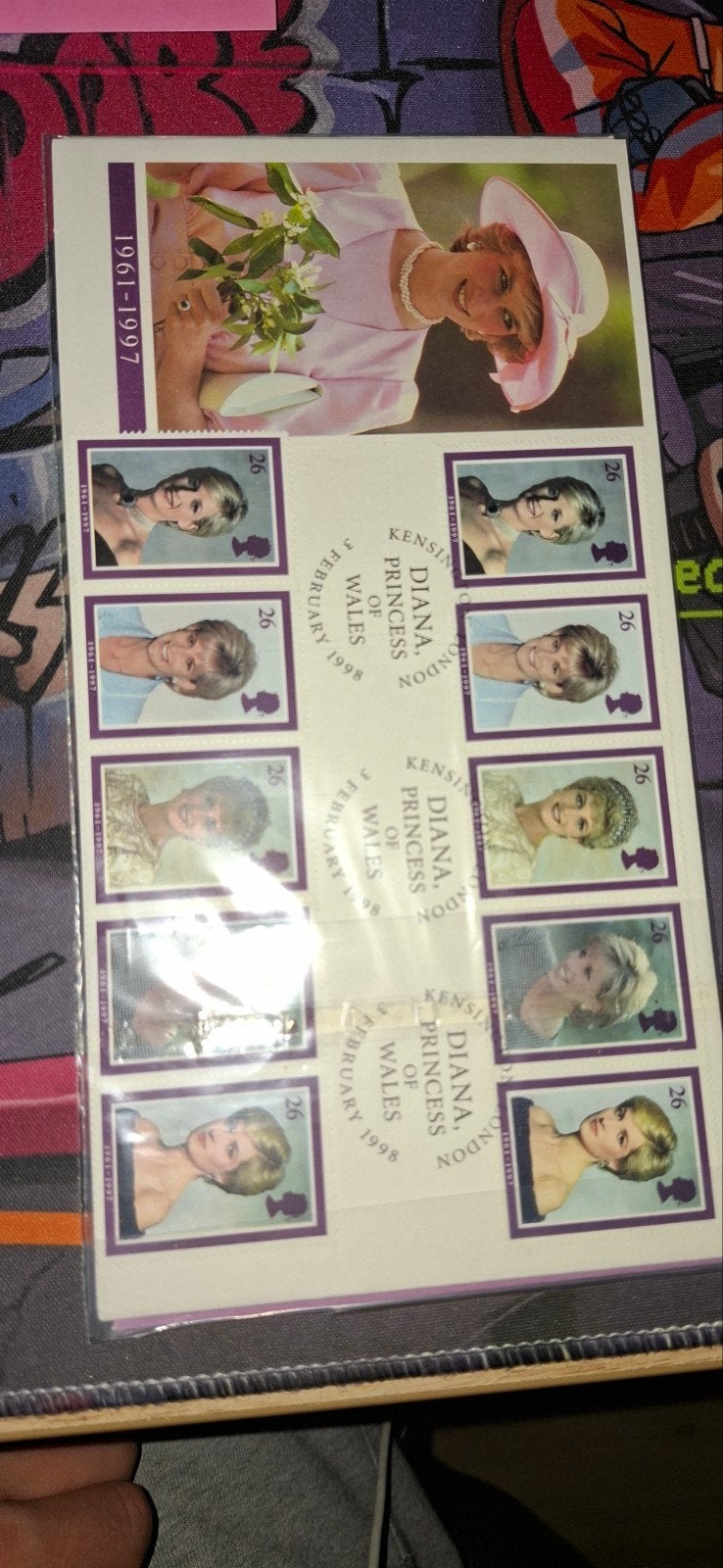 Princess diana postzegels, Ophalen