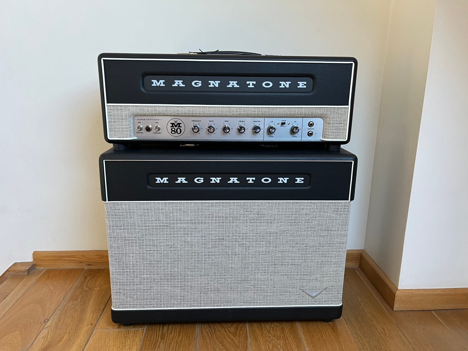 MAGNATONE SUPER 59 M80 AMPLI + CAB, Musique & Instruments, Enlèvement, Comme neuf