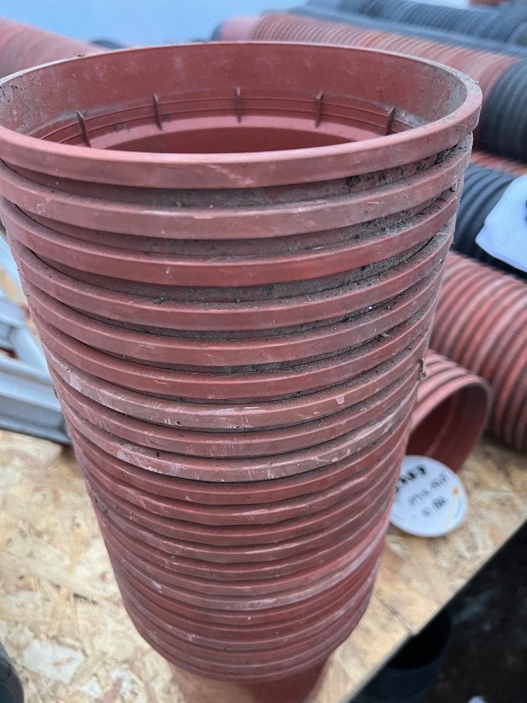 grote bloempotten kweekpotten harde plastiek 19 x 17,5 cm, Jardin & Terrasse, Enlèvement ou Envoi, Moins de 25 cm, Rond, Comme neuf