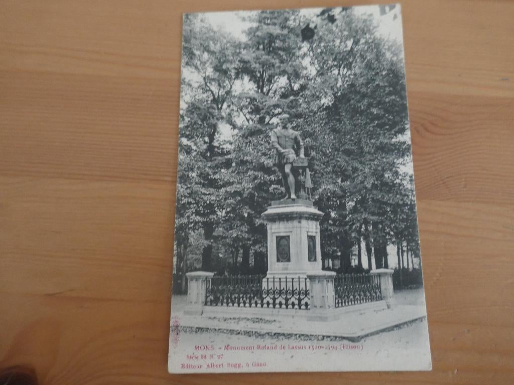 mons monument roland de lassus, Ophalen of Verzenden, Ongelopen, Henegouwen