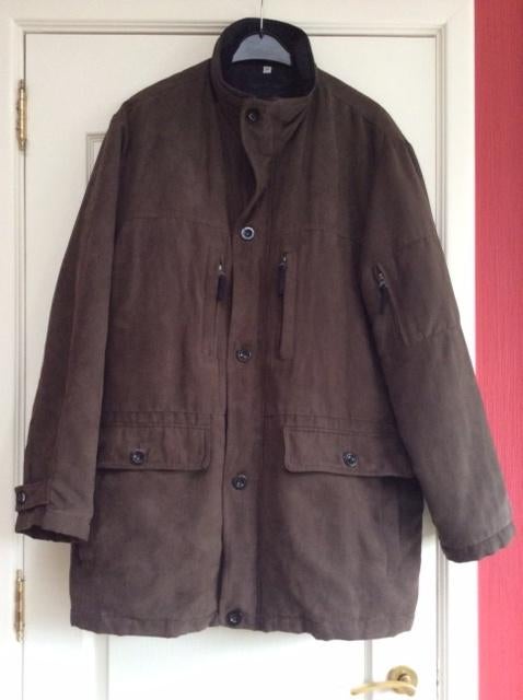 Te koop heren jas maat 56, Andere, Bruin, Maat 56/58 (XL), Ophalen of Verzenden