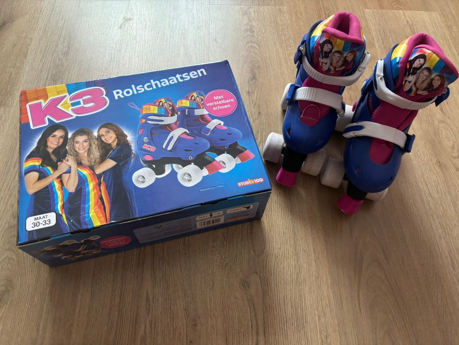K3 rolschaatsen maat 30/33 nieuwstaat, Ophalen of Verzenden, Zo goed als nieuw