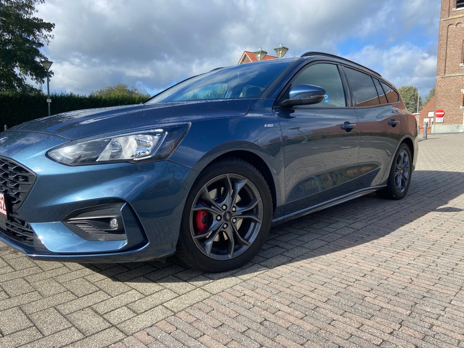 Ford focus clipper 1.5 benzine st-line, Stof, 4 cilinders, Blauw, 5 deurs