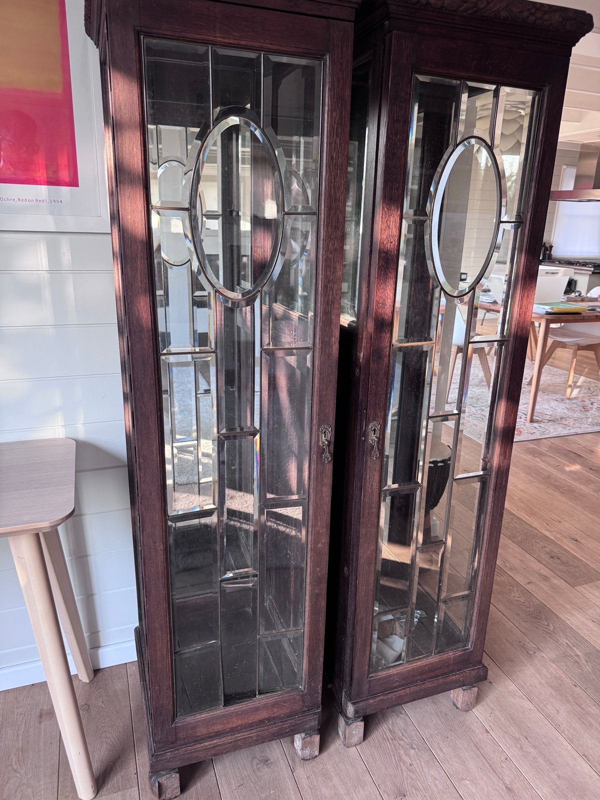 2 x vitrines Art Déco, Maison & Meubles, Enlèvement, Comme neuf