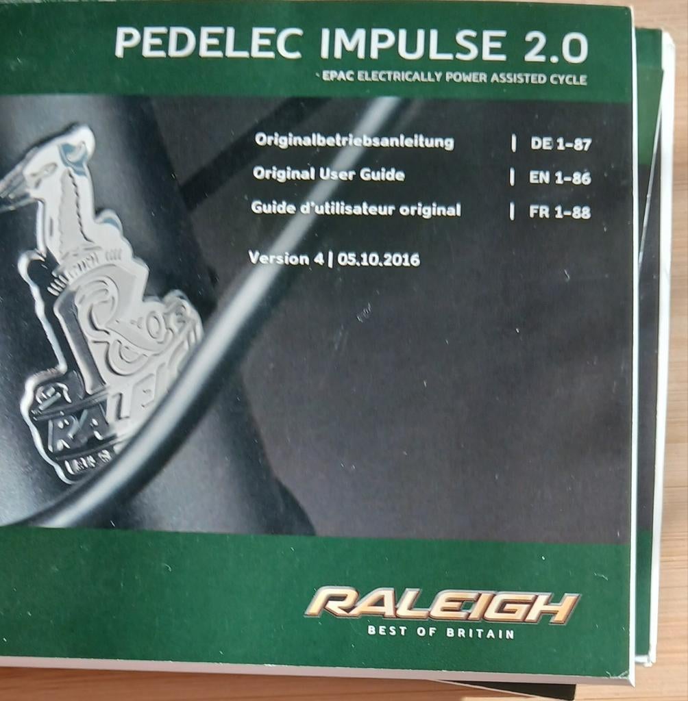 Vélo électrique Raleigh 1460 km, Enlèvement