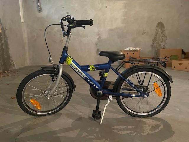 Air Force kinderfiets, Fietsen en Brommers, Ophalen, Velgrem, Air force, Minder dan 16 inch