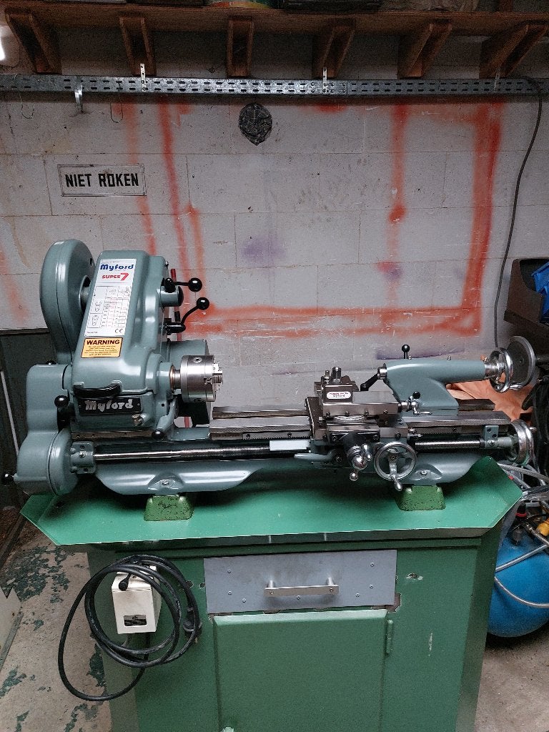 draaibank Myford Super 7, Doe-het-zelf en Bouw, Ophalen, Nieuw, Metaaldraaibank, Minder dan 500 mm