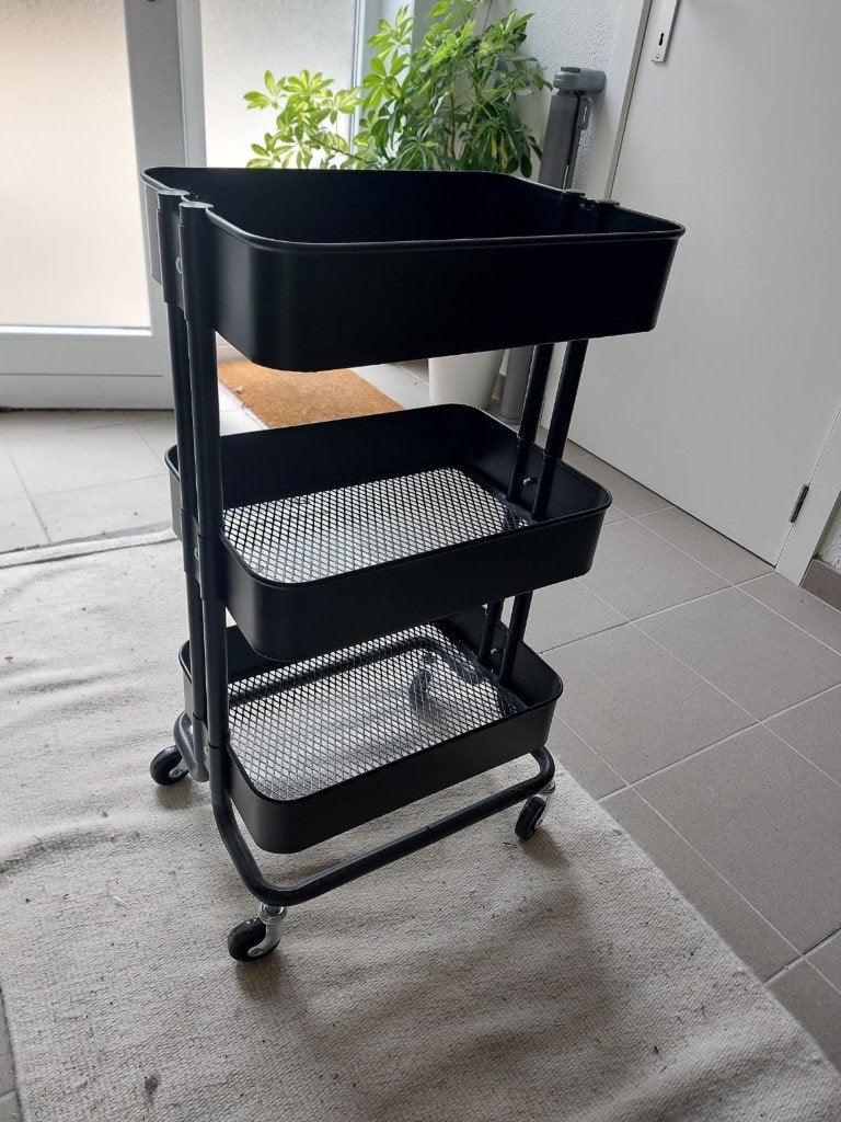 IKEA Roltafel - RÅSKOG, Avec roulettes, Enlèvement, Comme neuf, Métal