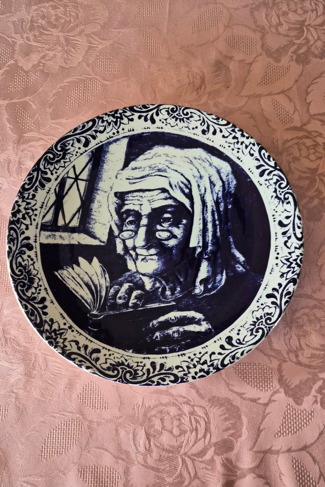 Plat vintage en céramique/Boch la louvière, Antiquités & Art, Enlèvement ou Envoi