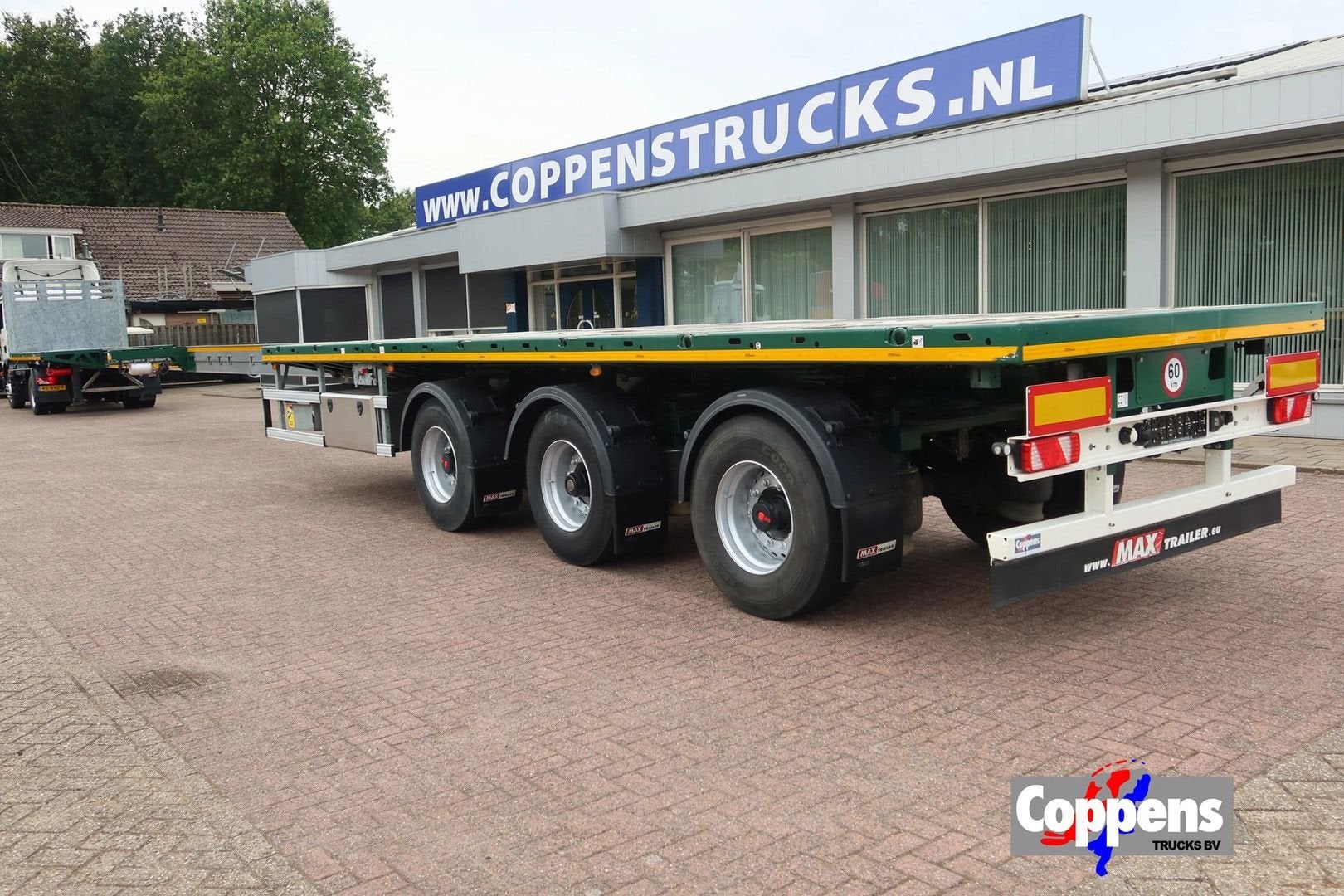 MAX Trailer MAX 210 Heavy Duty Flat bed 2x extendable, 3x st, Auto's, Bedrijf, Te koop, Aanhangers en Opleggers