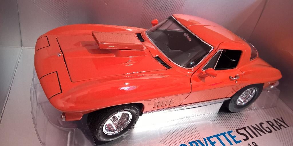 1/18 Corvette Sting Ray Moroso Drag Racer 1967 Exoto, Hobby en Vrije tijd, Ophalen, Nieuw, Auto, Overige merken