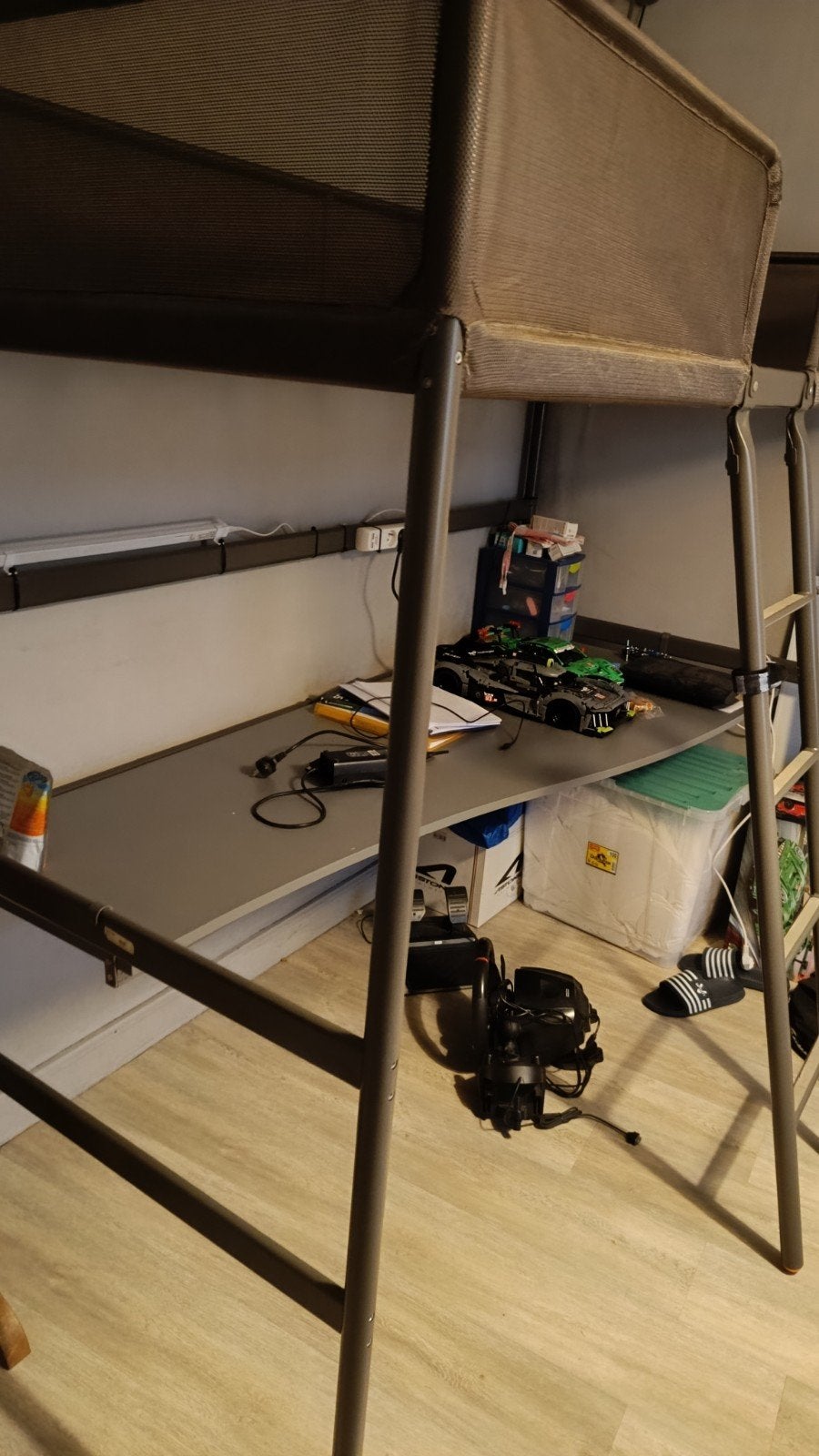 hoogslaper met bureau, Ophalen, Hoogslaper