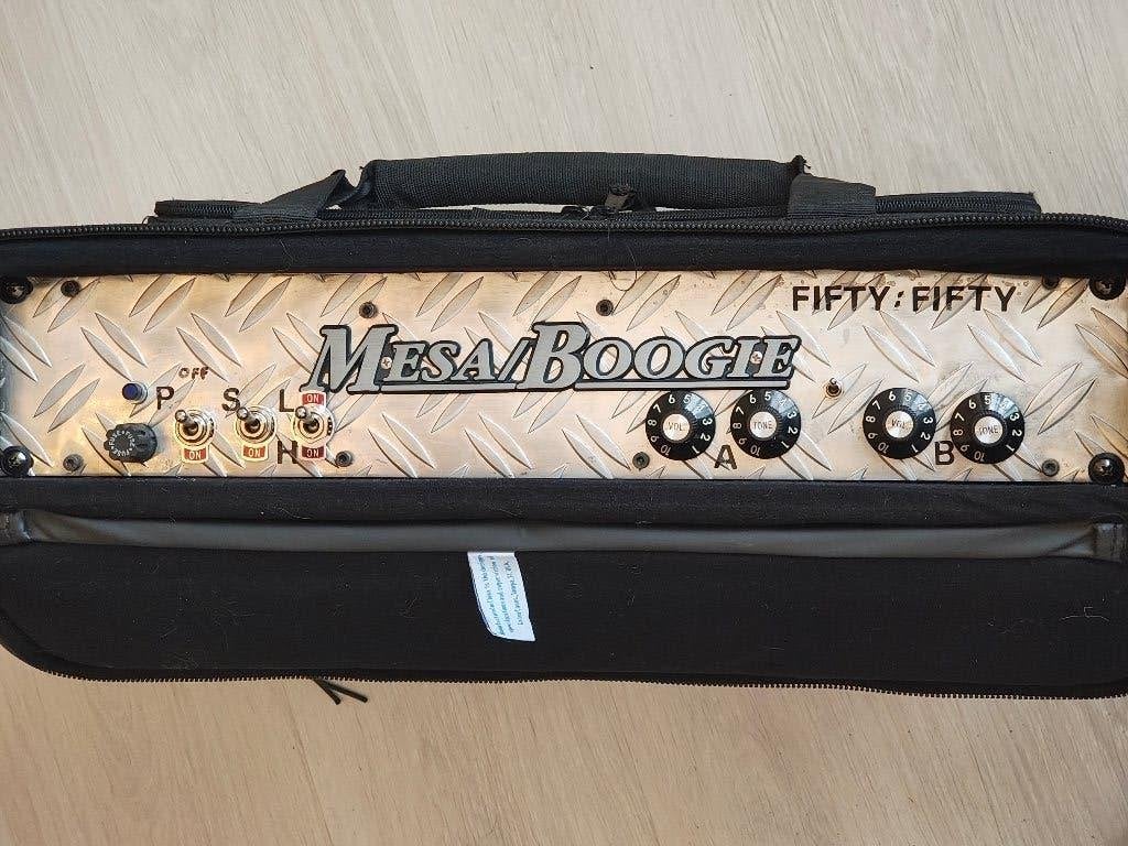 Mesa Boogie Fifty/Fifty 2-kanaals 50 Watt eindversterker, Ophalen, Gebruikt, Gitaar, 50 tot 100 watt