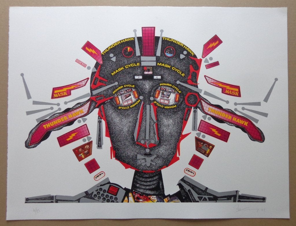 PAUL VAN HOEYDONCK / THUNDERHAWK / KLEURZEEFDRUK / 50x65cm, Gelimiteerde oplage, Ophalen of Verzenden, Personages en Fantasiefiguren