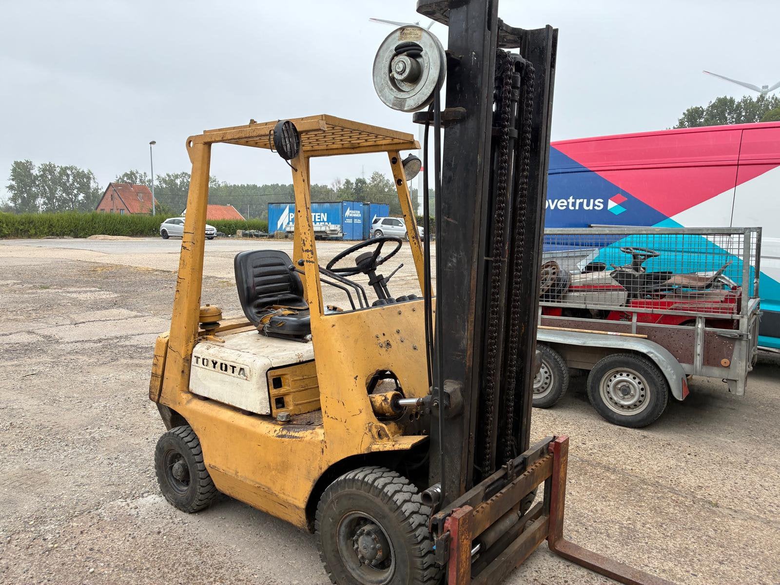 Toyota 1.5t benzine heftruck, Zakelijke goederen, Ophalen, Benzine, Heftruck