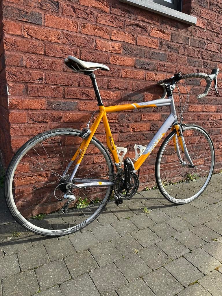 Racefiets BeOne 22” grijs/geel, Autres marques, 57 à 61 cm, Enlèvement, Utilisé
