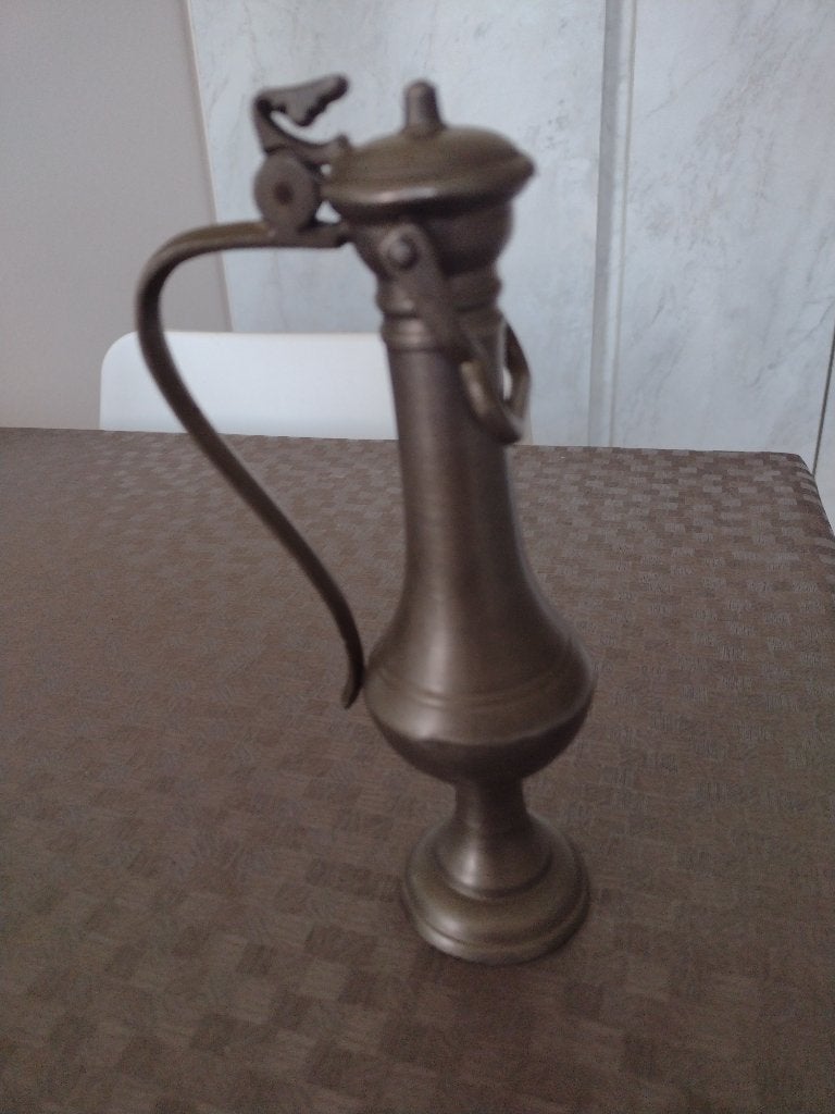Tinnen kannetje - 20 cm hoog., Antiek en Kunst, Ophalen